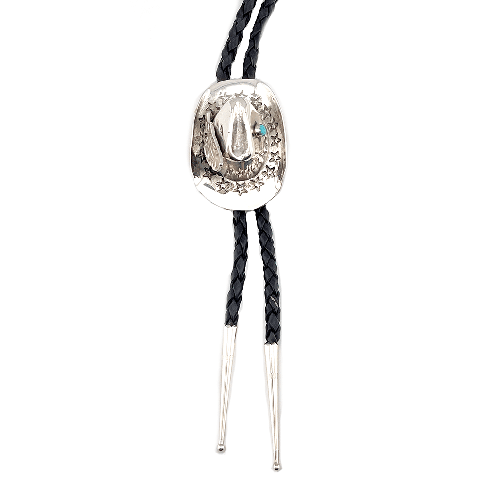 Sterling Cast Cowboy Hat Bolo Tie