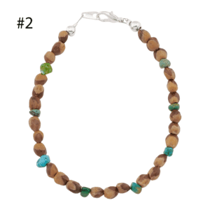 Ghost Bead and Turquoise Bracelet