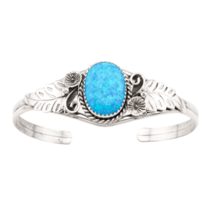Blue Opal Leaf Bracelet