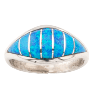 Opal Inlay Womans Rings