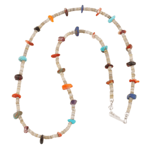 Multi Color and Heishi Necklace