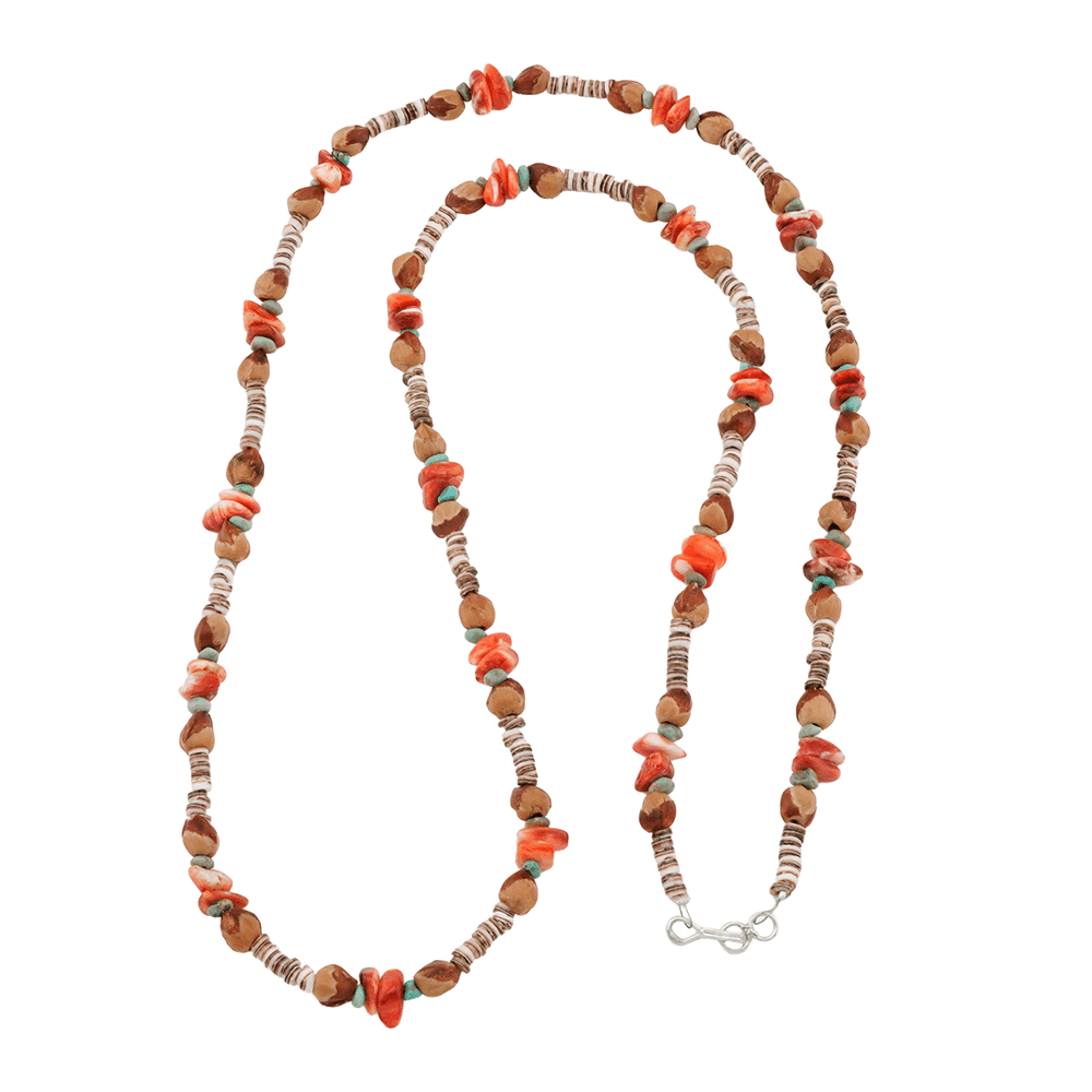 Turquoise and Spiny Oyster Necklace