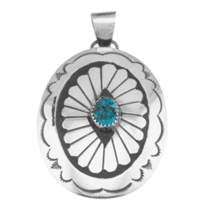 Turquoise Concho Pendant