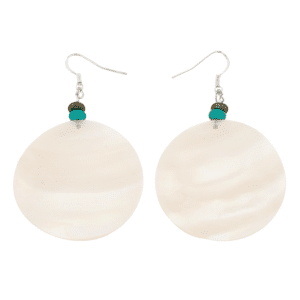 Mother Of Pearl And Turquoise Earrings