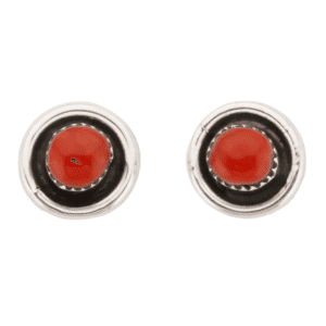 Zuni Coral Earrings