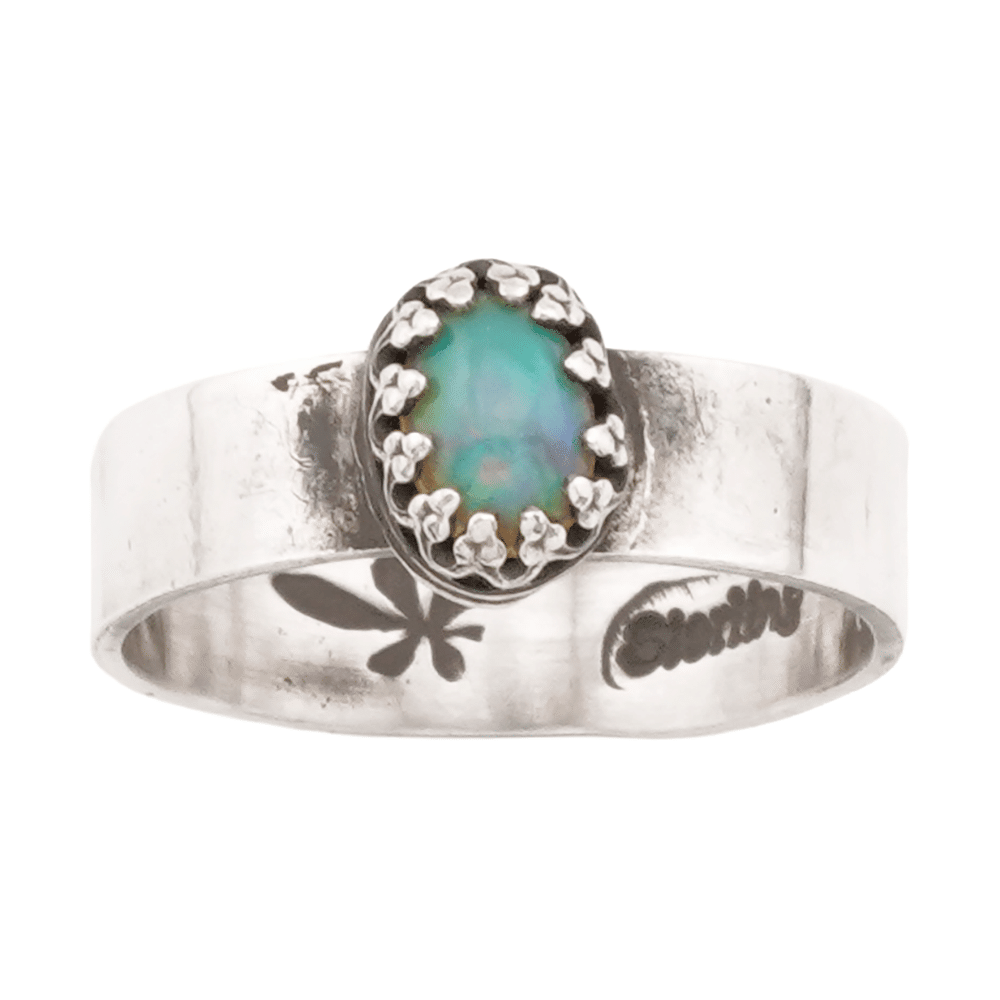 Natural Opal Woman's Ring