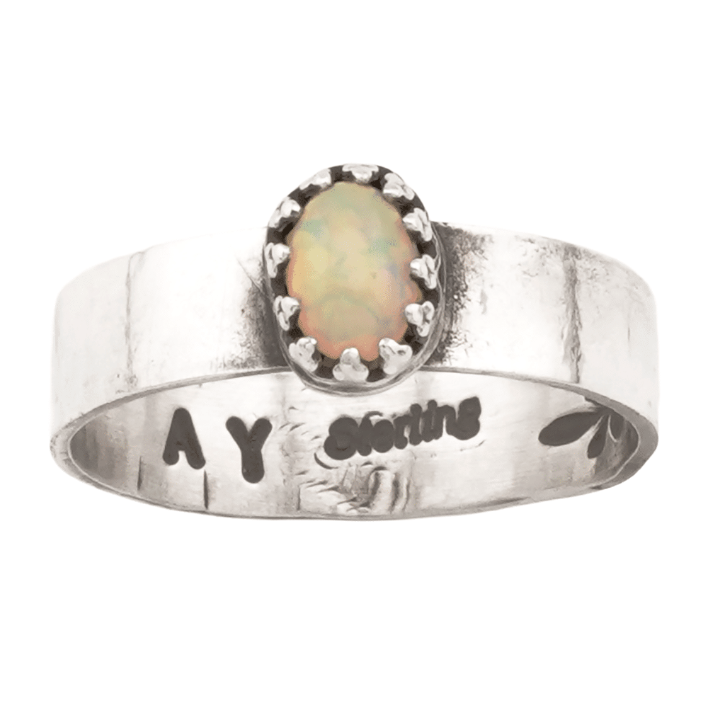 Natural Opal Woman's Ring - Image 3