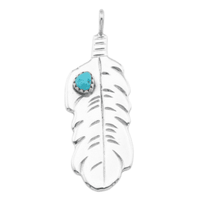 Cast Feather Pendant